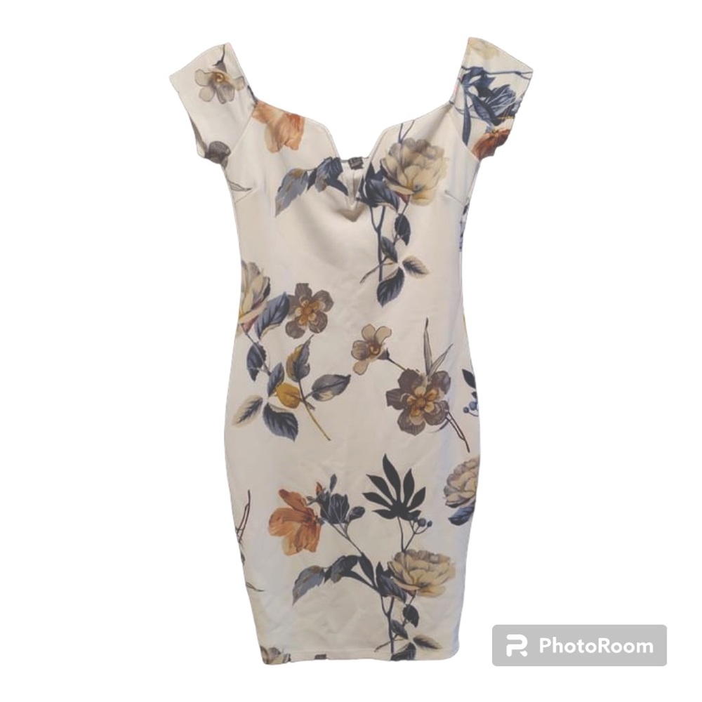 Forever 21 Floral Wired V Neck Midi Dress